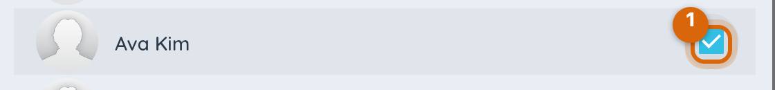 Close-up of a ticked destination conversation and the Search conversations field
