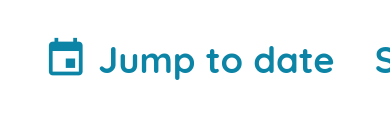 Close-up of the Jump to date control in the Photos library toolbar