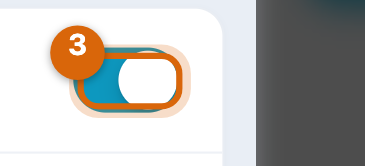 Close-up of the Close Sign-Ups switch in the SIGN UPS card